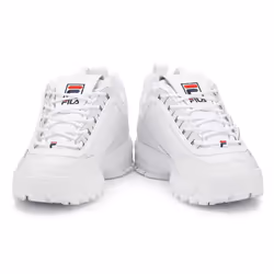 Fila Disruptor II Premium Womens White Trainers - UK 3