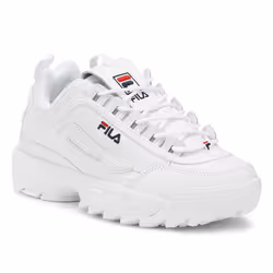 Fila Disruptor II Premium Womens White Trainers - UK 4