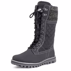 POLAR Womens Winter Thermal Snow Outdoor Warm Mid Calf Waterproof Durable Boot - Black - US8/EU39 - YC0376