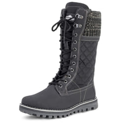 POLAR Womens Winter Thermal Snow Outdoor Warm Mid Calf Waterproof Durable Boot - Black - US8/EU39 - YC0376