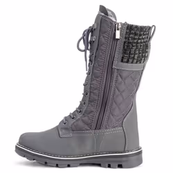 POLAR Womens Winter Thermal Snow Outdoor Warm Mid Calf Waterproof Durable Boot - Gray - US11/EU42 - YC0378