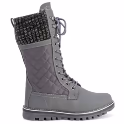 POLAR Womens Winter Thermal Snow Outdoor Warm Mid Calf Waterproof Durable Boot - Gray - US11/EU42 - YC0378