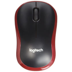 Logitech M185 Wireless Mouse - Red -  2.4 GHz wireless connectivity