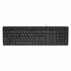 The Dell wired keyboard provides a convenient keyboard solution for everyday home or office computing uses. The keyboard' ...