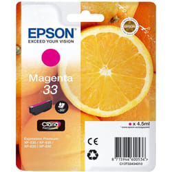 Epson 33 Magenta Oranges, Genuine, Claria Premium Ink, Amazon Dash Replenishment Ready