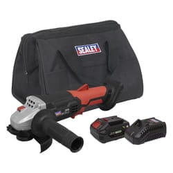 Sealey SV20 Series 115mm Cordless Angle Grinder Kit 20V 4Ah CP20VAGBKIT1