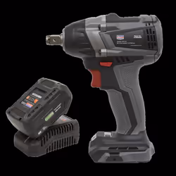 Brushless Impact Wrench Kit 1/2&quot;Sq Drive 20V SV20 Series 350Nm 4Ah