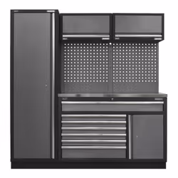 Sealey Superline PRO&reg; Storage System with Stainless Steel Worktop 1.96m APMSSTACK09SS