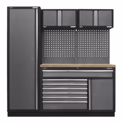 Sealey Superline PRO® Storage System with Pressed Wood Worktop 1.96m APMSSTACK10W
