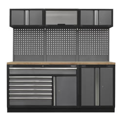 Sealey Superline PRO&reg; Storage System with Pressed Wood Worktop 2.04m APMSSTACK11W