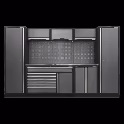 Superline PRO® 3.24m Storage System - Stainless Steel Worktop