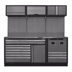 Sealey Superline PRO® Modular Storage System Combo with Stainless Steel Worktop APMSSTACK14SS