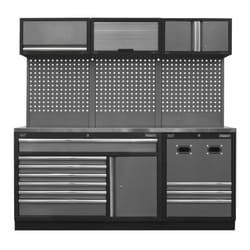 Sealey Superline PRO&reg; Modular Storage System Combo with Stainless Steel Worktop APMSSTACK14SS