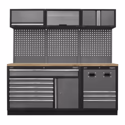 Sealey Superline PRO® Modular Storage System Combo with Pressed Wood Worktop APMSSTACK14W
