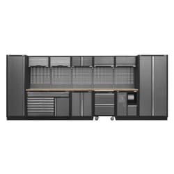 Sealey Superline PRO&reg; Storage System with Pressed Wood Worktop 4.9m APMSSTACK15W
