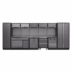 Sealey Superline PRO® Storage System with Stainless Steel Worktop 4.9m APMSSTACK16SS
