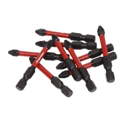 Sealey Premier Pozi Impact Power Tool Bits #2 x 50mm 10pc AK8275