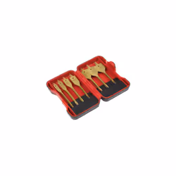 Titanium Coated Flat Wood Drill Bit Set 7pc - AK3707FW