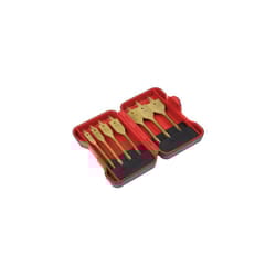 Titanium Coated Flat Wood Drill Bit Set 7pc - AK3707FW