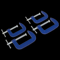 G-Clamp Set 75mm & 100mm - 4pc