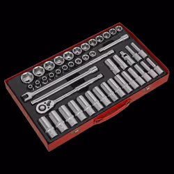 Socket Set 46pc 1/2"Sq Drive 6pt WallDrive® - Metric