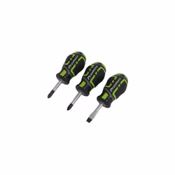 GripMAX Stubby Screwdriver Set, 3pc - Hi-Vis - AK4328HV