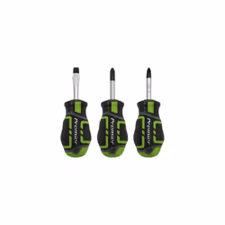 GripMAX Stubby Screwdriver Set, 3pc - Hi-Vis - AK4328HV