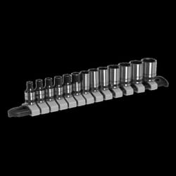 Socket Set 13pc 1/4&quot;Sq Drive Metric - Black Series