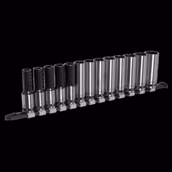 Socket Set Deep 13pc 1/2"Sq Drive Metric - Black Series