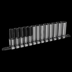 Socket Set Deep 13pc 1/2&quot;Sq Drive Metric - Black Series