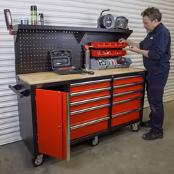 Sealey Superline PRO&reg; Mobile Workstation with Backboard 10 Drawer AP6310 - Additional view 6
