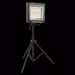 Ceramic Heater with Tripod Stand 1.2/2.4kW - 110V