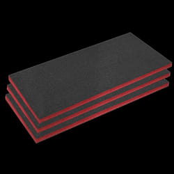 Easy Peel Shadow Foam&#174; Red/Black 50mm - Pack of 3