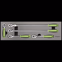 Ratchet Wrench Set 5pc 3/8"Sq Drive Flip Reverse