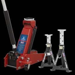 Trolley Jack 3t & Axle Stands (Pair) 3t per Stand Combo