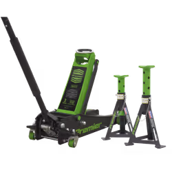 SEALEY - 3040AGCOMBO1 Trolley Jack 3t & Axle Stands (Pair) 3t per Stand Combo