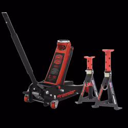 Trolley Jack 3t & Axle Stands (Pair) 3t per Stand Combo