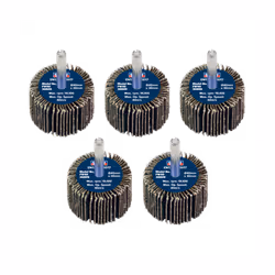 Flap Wheel 40 x 30mm 80Grit 6mm Shaft - Pack of 5 - FW4030805