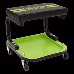 Mechanic's Utility Seat Deluxe - Hi-Vis Green