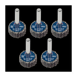 Flap Wheel 25 x 10mm 6mm Shaft 40Grit - Pack of 5 - FW2510405