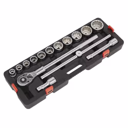 Sealey Premier Socket Set 3/4"Sq Drive 12-point 15pc AK2583 - Additional view 4
