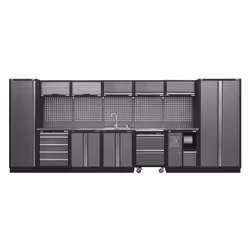 Sealey Superline PRO® Storage System with Stainless Worktop 4.9m APMSSTACK17SS