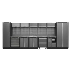 Sealey Superline PRO&reg; Storage System with Stainless Worktop 4.9m APMSSTACK17SS