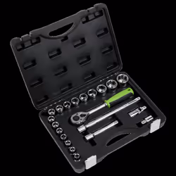 Socket Set 21pc 1/2"Sq Drive Metric