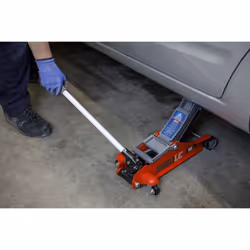 180&#176; Handle Trolley Jack 2 Tonne Low Profile Short Chassis - Red