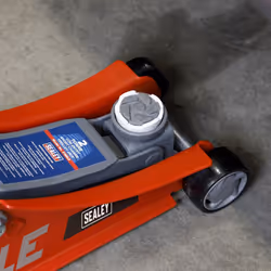 180° Handle Trolley Jack 2 Tonne Low Profile Short Chassis - Red - Additional view 4