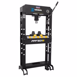 Sealey Viking Floor Type Air/Hydraulic Press with Sliding Ram and Foot Pedal 50 Tonne PPF501S