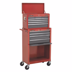 Sealey American PRO® Topchest & Rollcab Combination 13 Drawer - Red/Grey AP22513BB