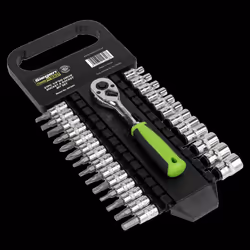 Socket & Socket Bit Set 27pc 1/4"Sq Drive WallDrive® Metric
