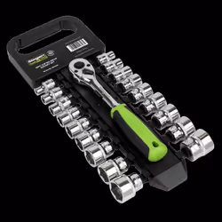 Socket Set 19pc 3/8&quot;Sq Drive 6pt WallDrive&#174; Metric